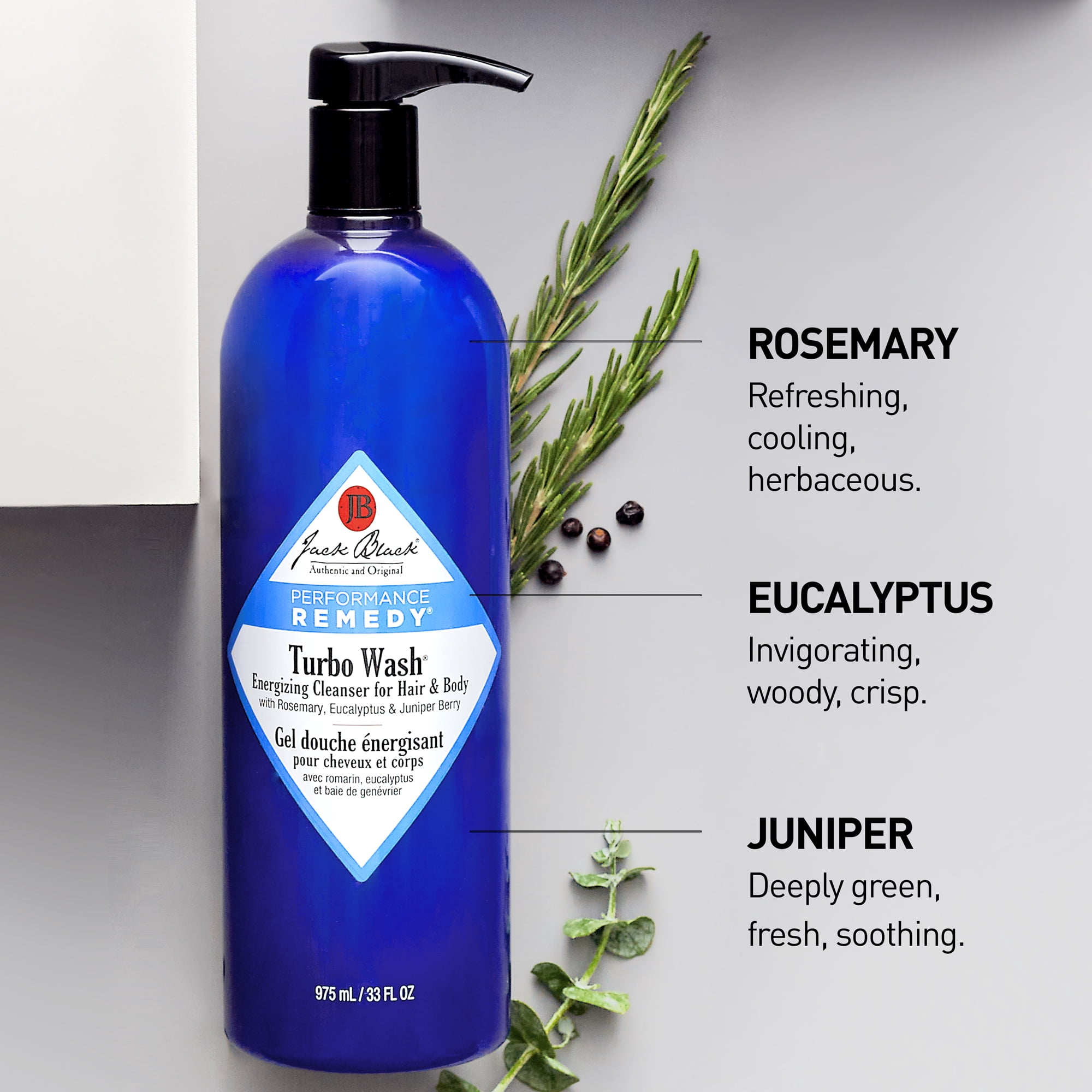 Jack Black Turbo Wash Energizing Cleanser, 10 fl oz