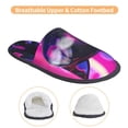 thumbnail image 3 of Fotbe Neon Toy Cat Reflections Pattern Women's Fuzzy Slippers Plush Slippers Fluffy Winter House Shoes Indoor and Outdoor-Large, 3 of 8