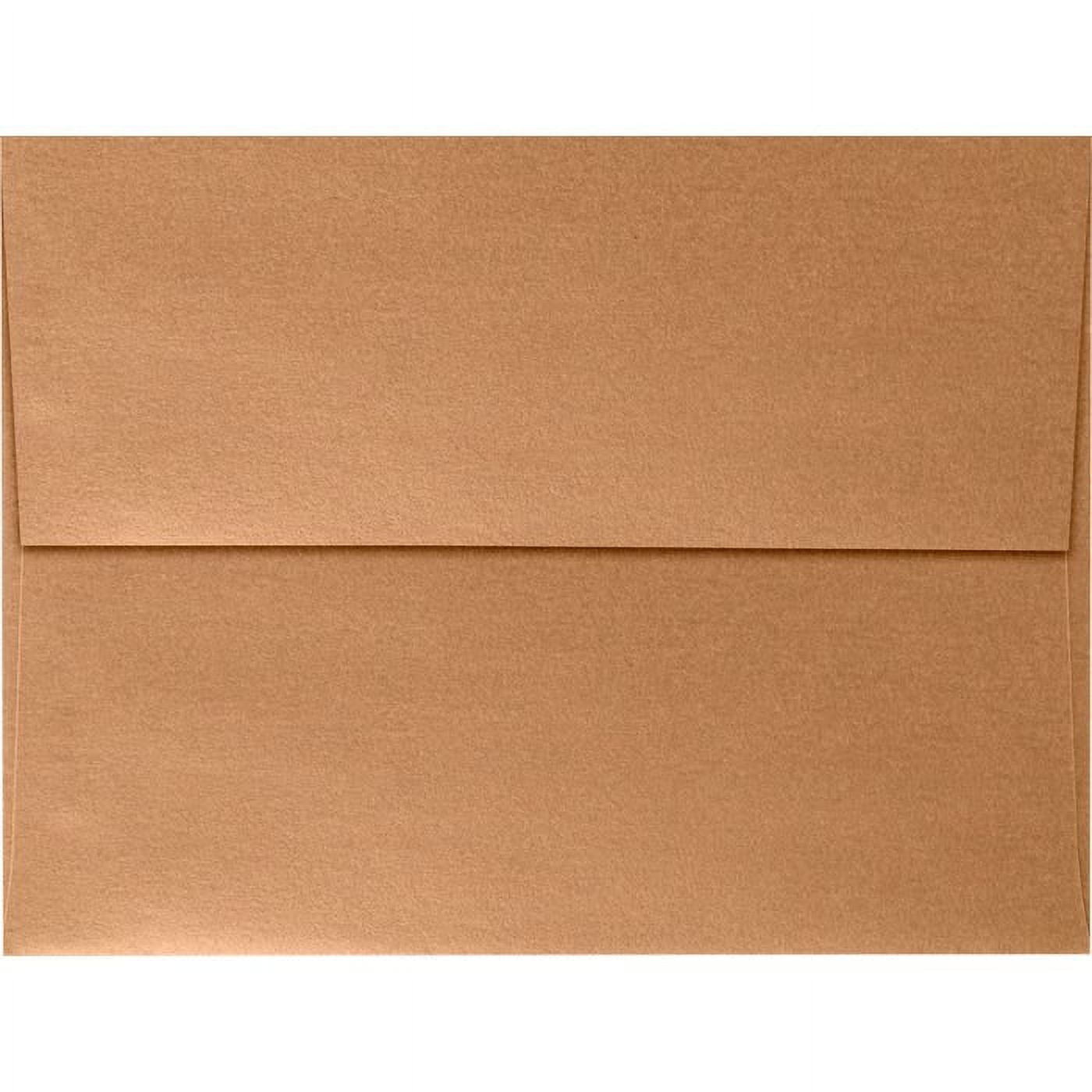 JAM Paper A6 Envelopes, 4 3/4 x 6 1/2, Copper Metallic, 50/Pack