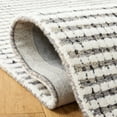 thumbnail image 6 of SAFAVIEH Abstract Stephanie Plaid Wool Area Rug, Gray/Ivory, 5' x 8', 6 of 12