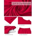 thumbnail image 5 of MINTREUS Lounge Sets for Women Knit Short Sleeve Tops and Long Pants Soft Comfy Pajamas Set Oversized 2 Piece Outfits S-2X, 5 of 8
