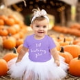 thumbnail image 5 of Girls 1st Birthday Shirt Heart Birthday Girl Shirt for Baby Girls One Year Old Retro Birthday Purple Shirt 12 Months, 5 of 6