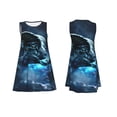 thumbnail image 7 of Uemuo Celestial Ram Night Sky Pattern Women’s Sleeveless Dress – Casual Summer A-Line Dress, Stylish and Comfortable Sundress for Hot Weather, 7 of 7