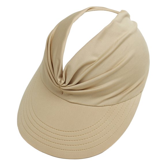 Domzle Women's UPF 50 UV Protection Sun Visor Hat, Wide Brim Lightweight Foldable Ponytail Cap for Summer Beach 2026 Complexion One Size