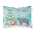 thumbnail image 1 of Carolines Treasures BB9333PILLOWCASE Giant Chinchilla Rabbit Christmas Fabric Standard Pillowcase, 1 of 2