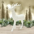 thumbnail image 2 of Holiday Time 18IN White Glitter Reindeer Décor, 2 of 4