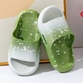 thumbnail image 2 of TOWED22 Kids Cloud Slides Boys Girls Shower Slippers Slip on Slide Sandals Non-slip Summer Beach Pool Shoes(Green,7.5), 2 of 5