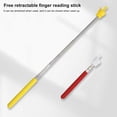 thumbnail image 6 of Soumake Retractable Teacher Pointer Colored Non-slip Handle Finger Design Stainless Steel Telescopic Rod Guiding Multifunctional Long Teaching Pointer Whiteboard Pointer School Supplies, 6 of 8