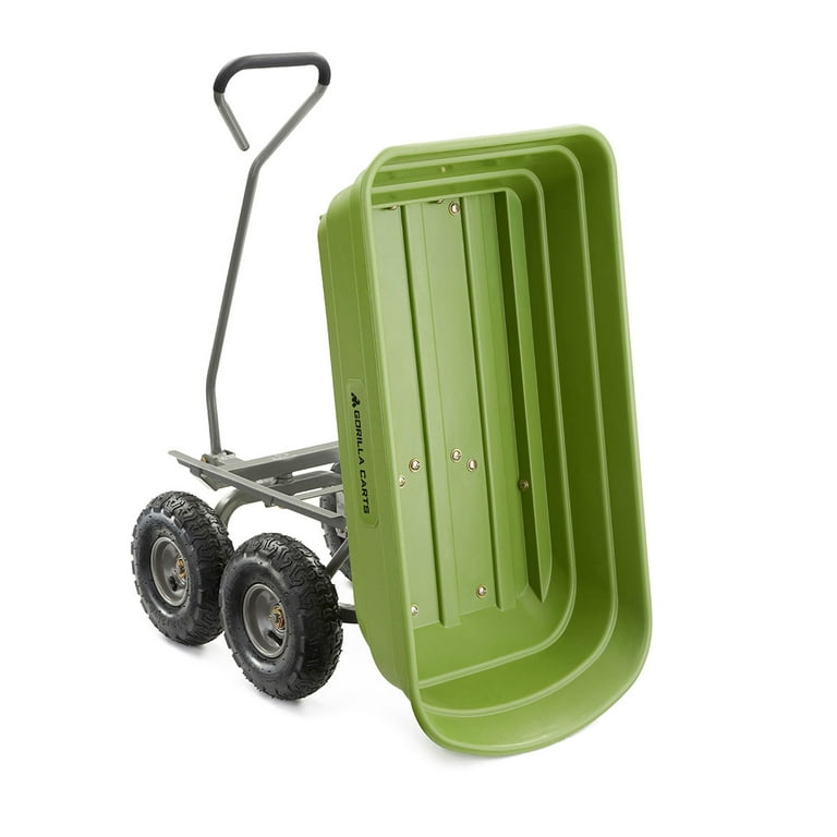Gorilla Carts 600 lb Poly Garden Dump Cart