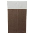thumbnail image 3 of BIRDROCK HOME Folding Cloth Laundry Hamper with Handles | Dirty Clothes Sorter | Easy Storage | Collapsible | Brown and White, 3 of 6