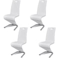 thumbnail image 2 of vidaXL Dining Chairs 4 pcs White Faux Leather, 2 of 3