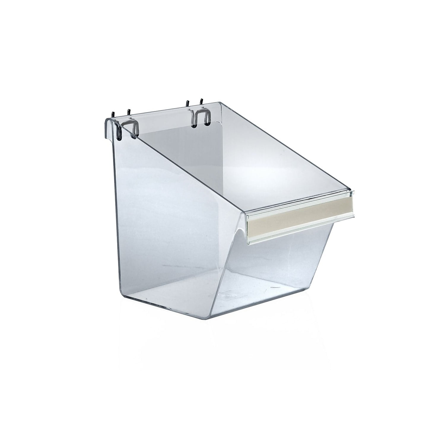 Azar Large Display Bucket For Slatwall/Pegboard 4/Pk 556128