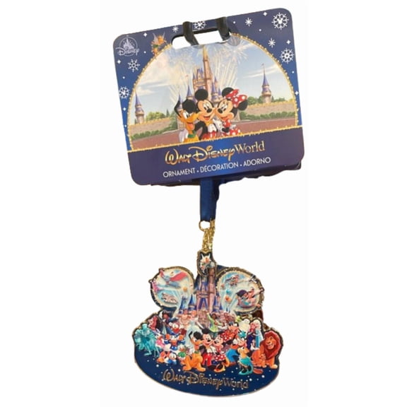Disney Parks WDW Storybook Disc Christmas Ornament Mickey & Friends New W Tag
