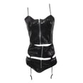 thumbnail image 2 of Gibobby Conjunto de lencería Sexy Sexy sin Lencería de Encaje para Mujer Anillo de Pijama Sexy Sexy Lencería Íntimos de una Pieza Plus Size Mujeres lencería(Negro, M), 2 of 5