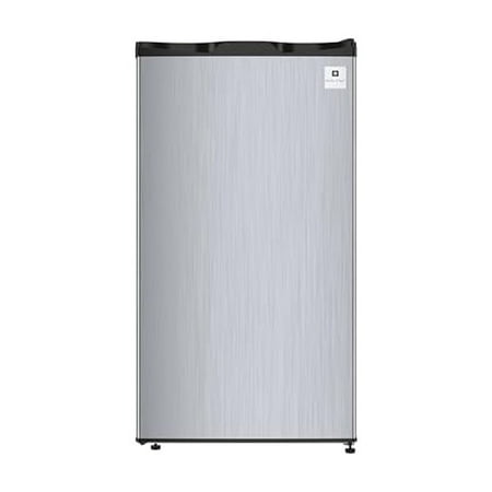 ACFR322 RCA Mini Refrigerator Compact Freezer Compartment Adjustable Thermostat Control Reversible Door Ideal Fridge for Dorm Office Apartment Platinum Stainless 3.2 Cubic Feet