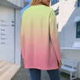 thumbnail image 5 of TTUHYWXI Cardigan Sweaters for Women Lightweight Open Front Long Sleeve Cardigan with Pocketes Fall Trendy Gradient Clothes (Yellow, S), 5 of 8