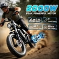 thumbnail image 4 of YVY Electric Bike for Adult,750W Max 28Mph,48V 25AH,90 Miles Electric Bicycle,20" Fat Tires Mountain Bike,Full Suspension,Hydraulic Disc Brakes, 4 of 8