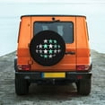 thumbnail image 7 of DouZhe Waterproof Spare Tire Cover, Disco Stars Lamp Prints Adjustable Wheel Covers Fit for Jeep Trailer RV SUV Car, 14 inch, 7 of 7