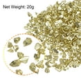 thumbnail image 3 of Uxcell 20g Crushed Glass Chips, 2-4mm Irregular Metallic Chunky Sequins Glass Stone Shallow Gold, 3 of 5
