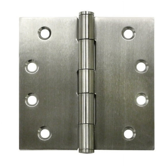 Deltana SS44NU32D 4" x 4" Square Hinge; Satin Stainless Steel Finish