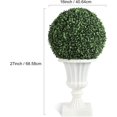 thumbnail image 6 of Garvee 16" Pre-Lit Artificial Topiary Ball – Lush Green Boxwood Plant with 8 Lighting Modes, Timer & Remote, White Urn Base – Indoor & Outdoor Porch, Garden, Front Door Decor, 6 of 7