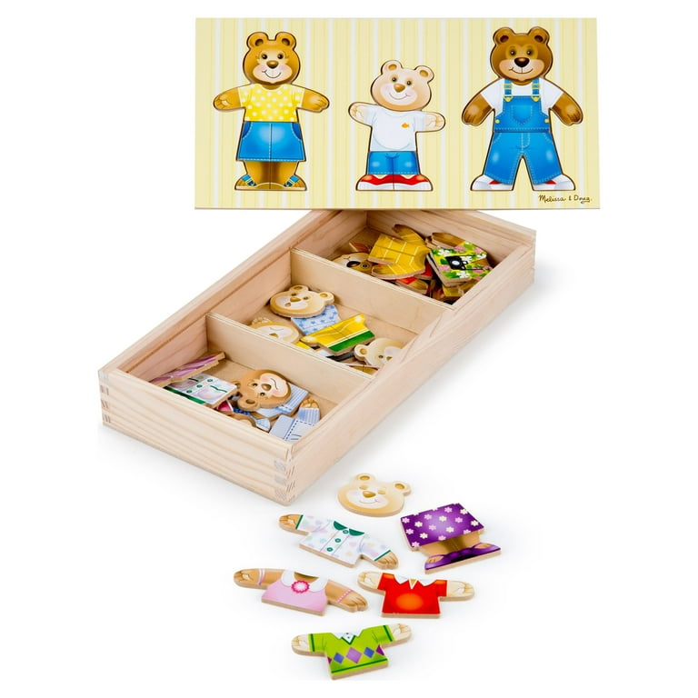 Melissa & Doug Wooden Puzzle Storage Case (Holds 12 Puzzles)