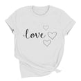 thumbnail image 2 of Valentines Shirts for Women Heart T Shirt Valentine's Tee Shirt Casual Lover Short Sleeve Tops, 2 of 8