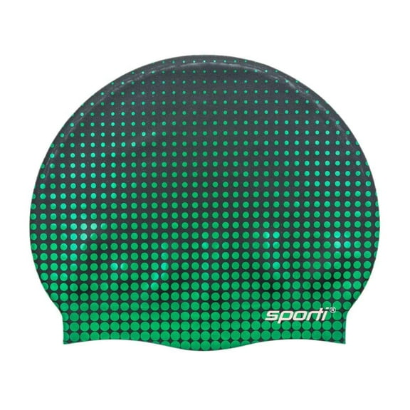 Sporti Molecule Silicone Swim Cap, Contoured Snug Fit, Latex-Free