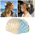 thumbnail image 2 of Gytml Shell Hair Claw Clip, Large Non- Beach Hair Accessory Fashionable Seashells Hair Barrettes For Women Summer Vacation Daily Wear(Blue-2.44X3.74Inch), 2 of 6