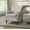GREY, variant on Upholstered Wingback Armchair Removable Cushion Floral Sofa Home Accent Chair Couch Wood Legs Nailhead Trim