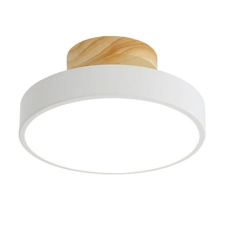 

Modern LED Half Acrylic Ceiling Light Fixture 12W 3 colors Lamps Wooden Circular Lamps Kitchen Bedroom Living Room Corridor