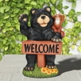 thumbnail image 5 of Mainstays Outdoor Welcome Bear and Fox Garden Statuary, 8.25 in L x 5 in W x 12.75 in H, 5 of 9