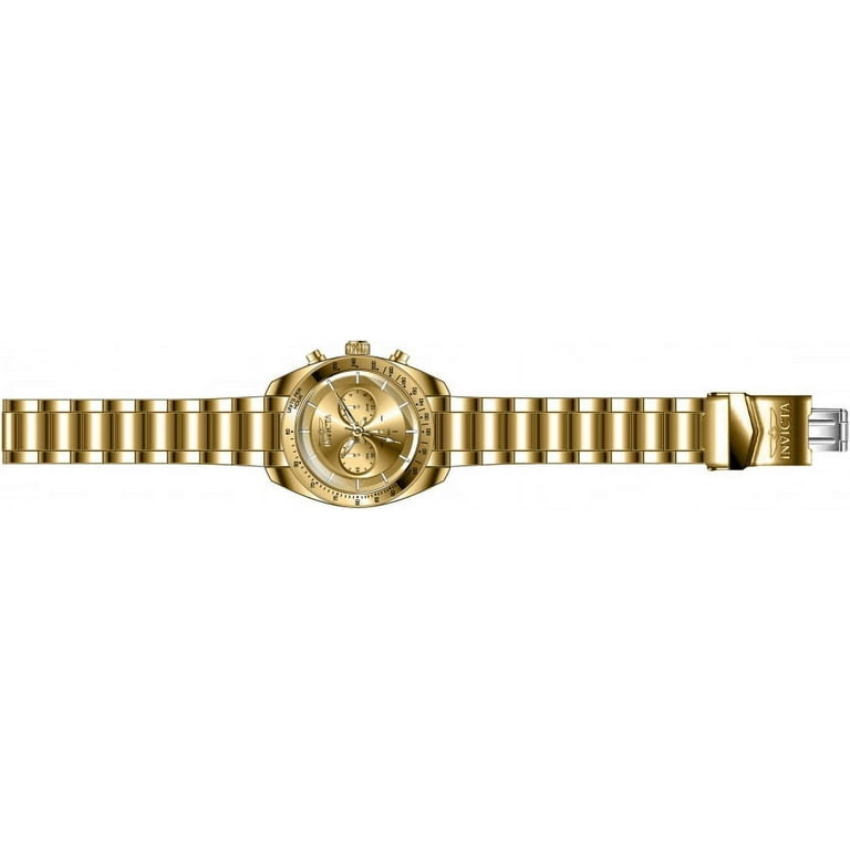 Invicta Men s 28905 Speedway Quartz 3 Hand Gold Dial Watch