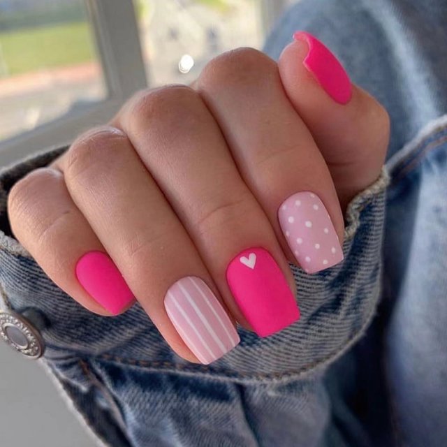 Uñas postizas cortas cuadradas de color rojo oscuro, uñas adhesivas, kit de uñas postizas cortas