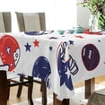 thumbnail image 5 of Yayeee Tablecloths 54" x 54" Rectangle Wrinkle Resistant Party Table Cover, Star Spangled Helmets, 5 of 8