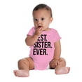 thumbnail image 6 of Best Sister Ever Siblings Family Joke Bodysuit Jumper Girls Infant Baby Brisco Brands 6M, 6 of 7