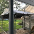 thumbnail image 3 of ALEKO DK4X4X4RF Expandable Heavy Duty Dog Kennel and Playpen Kit with Roof and Rain Cover - 4 x 4 x 4.5 Feet - Black, 3 of 8