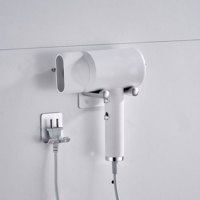 Naiovety Colgador de soporte de montaje en pared, soporte adhesivo autoadhesivo, gancho sin taladro, estante de almacenamiento, reemplazo de Juegos de accesorios de baño Plata