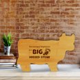 thumbnail image 2 of Becoming a Vegetarian is a Big Missed-Steak 14.75 x 9.75" Cow Shape Cutting Board | Funny Kitchen Chopping Board, 2 of 7