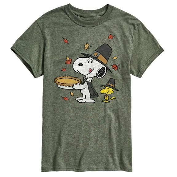 Peanuts - Thanksgiving Scene - Men's Short Sleeve Graphic T-Shirt