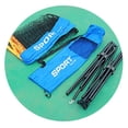 thumbnail image 4 of Graflsoa Adjustable Foldable Portable Badminton Net Stand with Random Color Net, 6.1m Length, Lightweight Steel Frame, Ideal for Outdoor Sports and Family Gatherings, 4 of 7