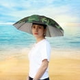 thumbnail image 5 of Umbrella Hat Hands Free Fishing Cap Foldable Headwear Umbrella (Camouflage) Fishing Tools, 5 of 7