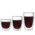 thumbnail image 2 of Tazas de café de vidrio, vasos aislados de 250 ml, vidrio aislante de doble pared, transparente, perfecto para café con leche, capuchino, chocolate, té y jugo oso de fresa Hogar, 2 of 3