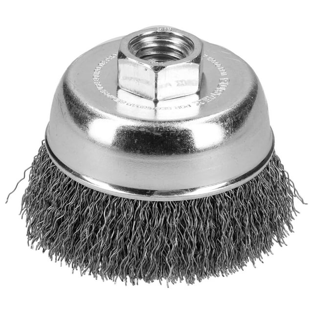 Carda Copa Trenzada Alambre Delgado Acero Inox 5x.30mm 5/8 SURTEK C604