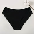 thumbnail image 2 of yunLCZ Women Seamless Hipster Underwear Casual Shorts Panties For Women Mesh Bow Embroidered Transparent String Underwear Back Bandage Hollow Out Panties Wasit Hipster Brief Panties for Ladies, 2 of 3
