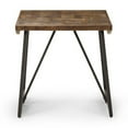 thumbnail image 2 of Parquet End Table for Rustic Decor 24" Brown Mangowood and Iron, 2 of 7
