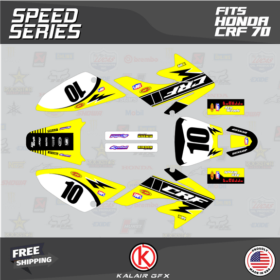 Kalair GFX Graphics Kit for Honda CRF70 (2004-2023) Speed Series