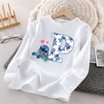 thumbnail image 3 of Camiseta de manga larga para niños de Disney Stitch, camiseta de algodón con estampado de 26 letras para niñas, linda camiseta informal de invierno estilo kawaii, regalo cálido, 3 of 5