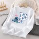 thumbnail image 3 of Camiseta de manga larga para niños de Disney Stitch, camiseta de algodón con estampado de 26 letras para niñas, linda camiseta informal de invierno estilo kawaii, regalo cálido, 3 of 5