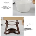 thumbnail image 3 of Wosthever Tenedores para fondue de chocolate – Cerámica con capacidad para derretir chocolate, resistentes a roturas, fáciles de usar. Teteras B-Circular Blanco, 3 of 6